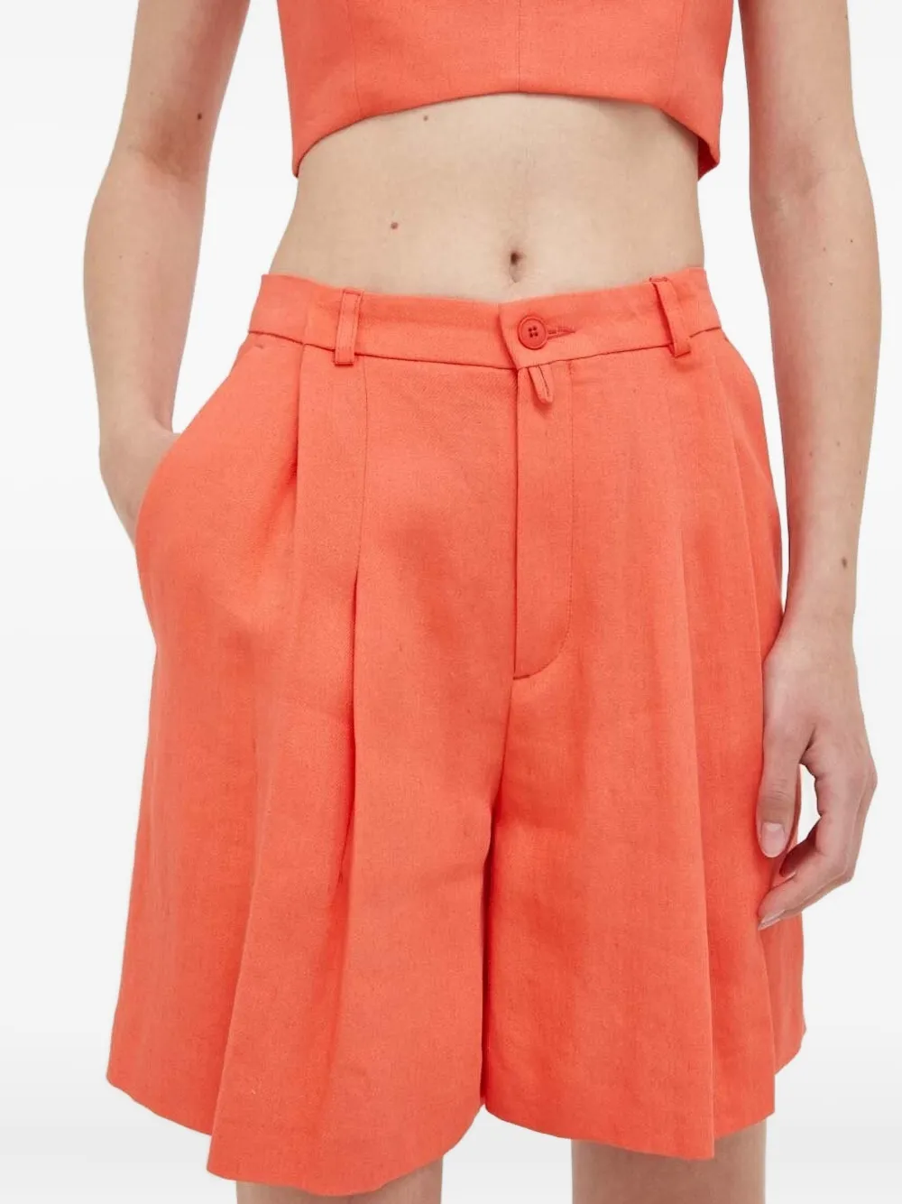 Drykorn High waist shorts - Oranje