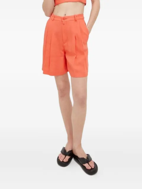 Drykorn pleated high-waisted shorts