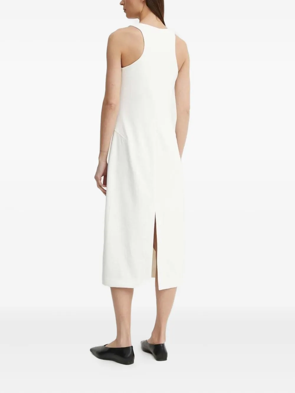 Drykorn Mouwloze midi-jurk met ronde hals - Wit