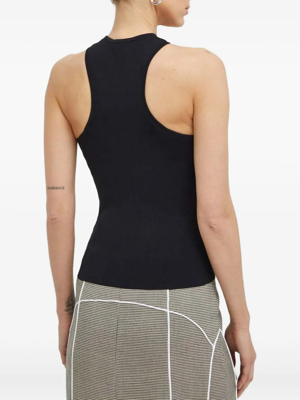 Drykorn Top met gedraaide hals Zwart