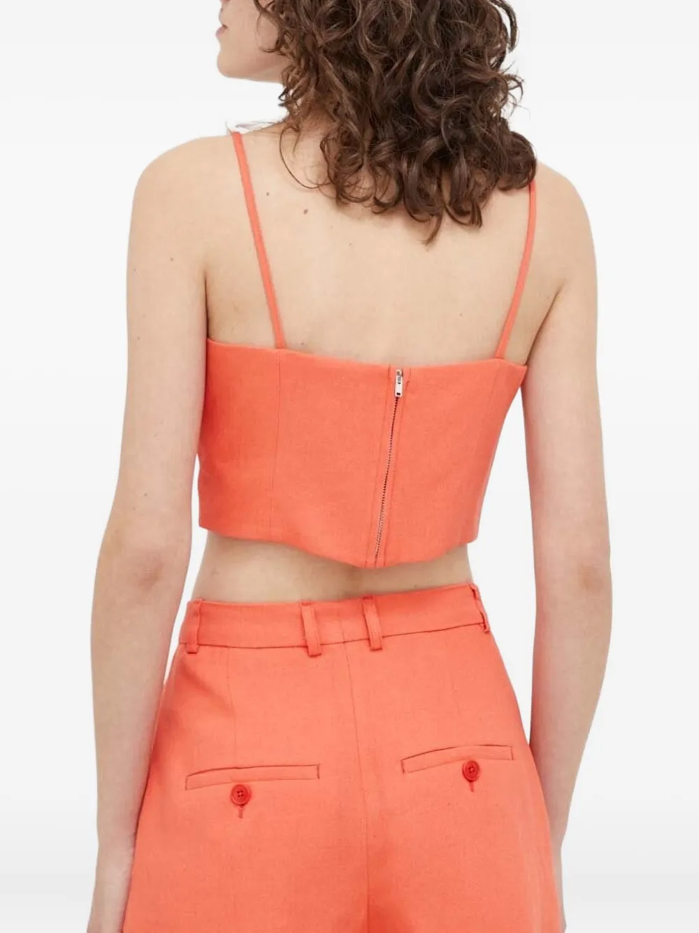 Drykorn zip-back V-neck top | Vests & Tank Tops | Image 2