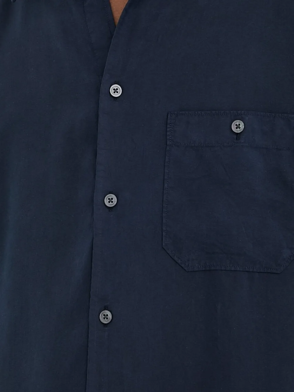 Drykorn Overhemd met zak en korte mouwen Blauw