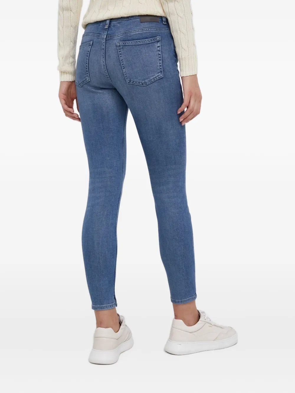 Drykorn Skinny jeans met logopatch - Blauw