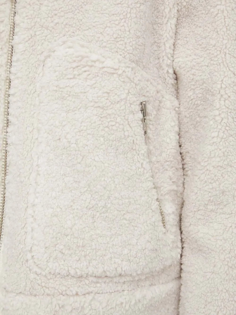 Drykorn Teddy Zip-up Jacket In Neutral