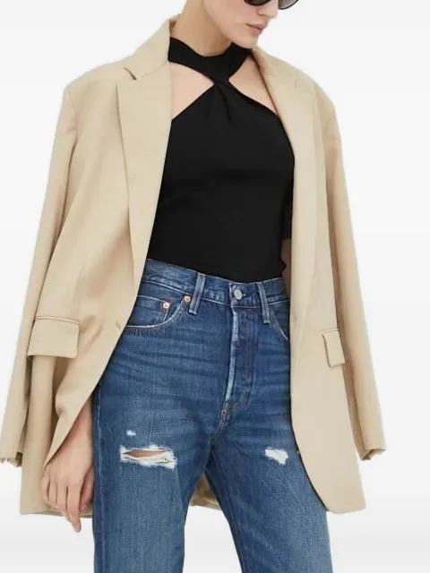 Drykorn twist-neck top