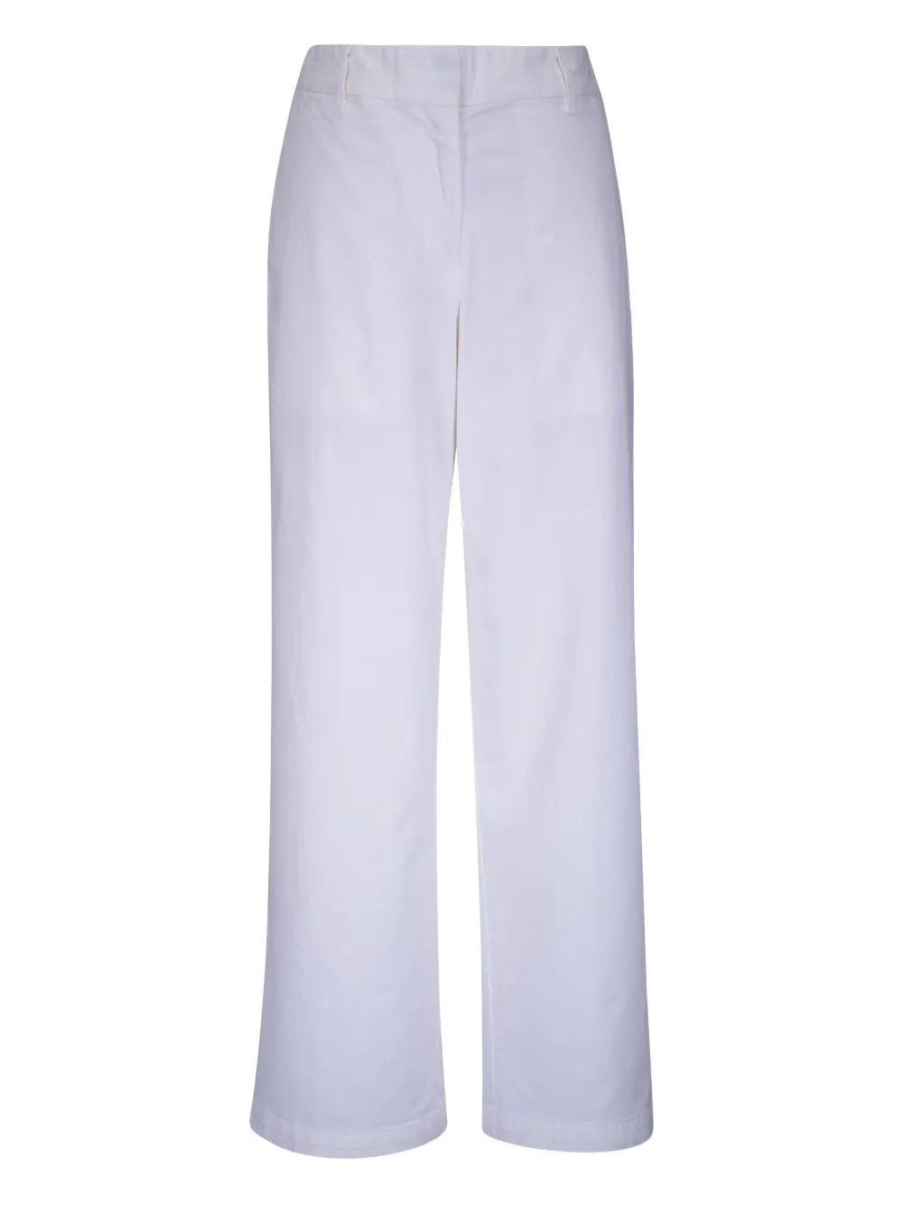 cotton wide-leg trousers