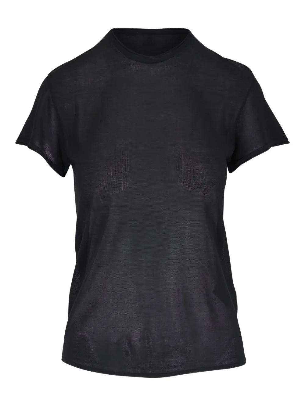 TOTEME T-shirt in seta a maniche corte - Nero