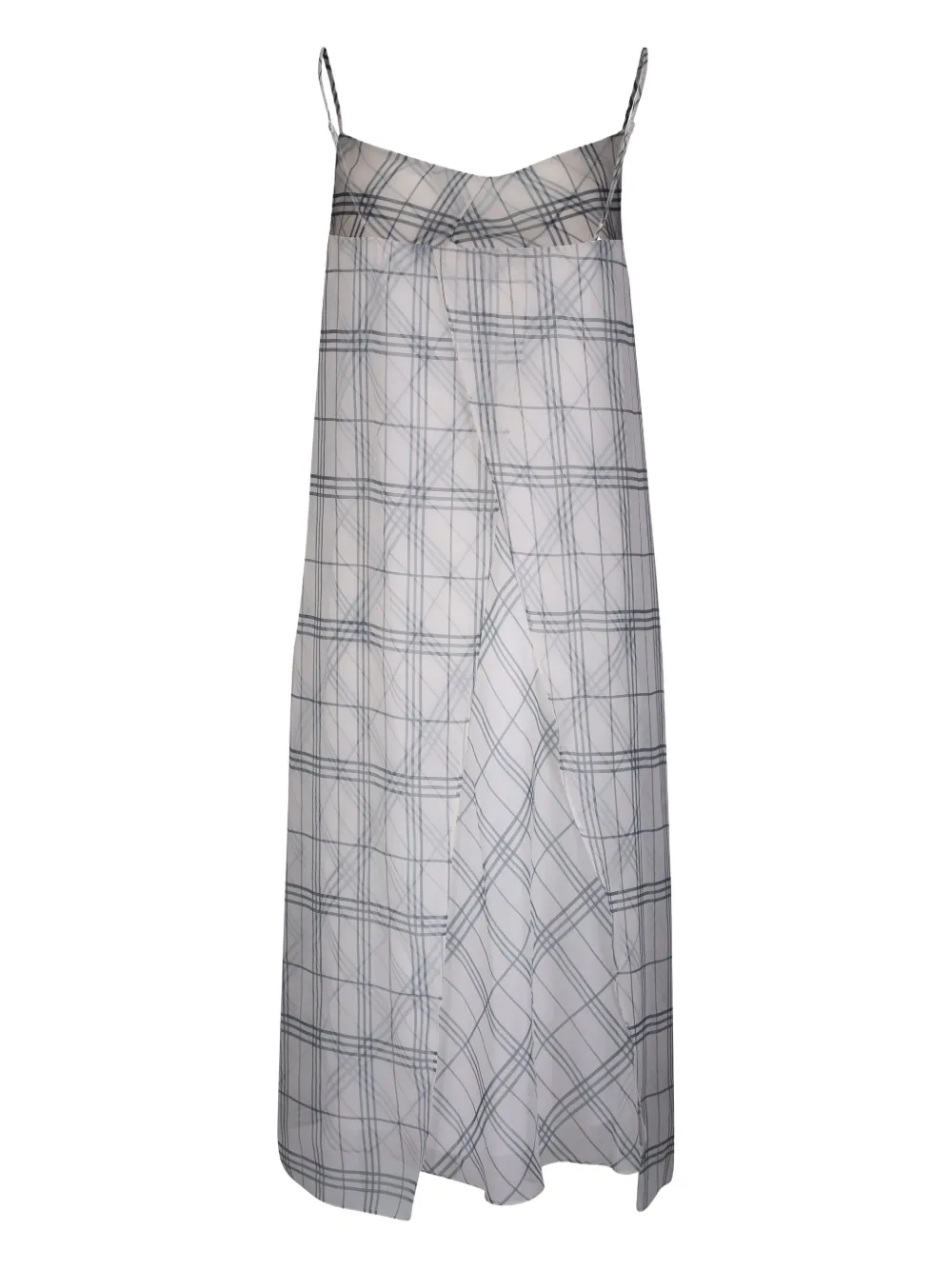 Vince Geruite midi-jurk Wit