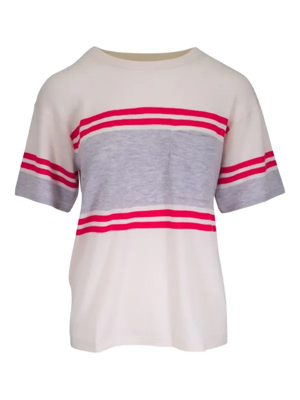 TWP Cashmere T-shirt White FARFETCH JO