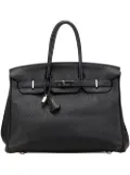Hermès Pre-Owned 2008 Togo Birkin Retourne 35 handbag - Black