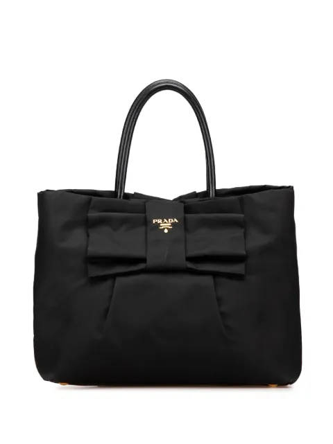 Prada Pre-Owned 2010-2024 Tessuto Fiocco Bow tote bag