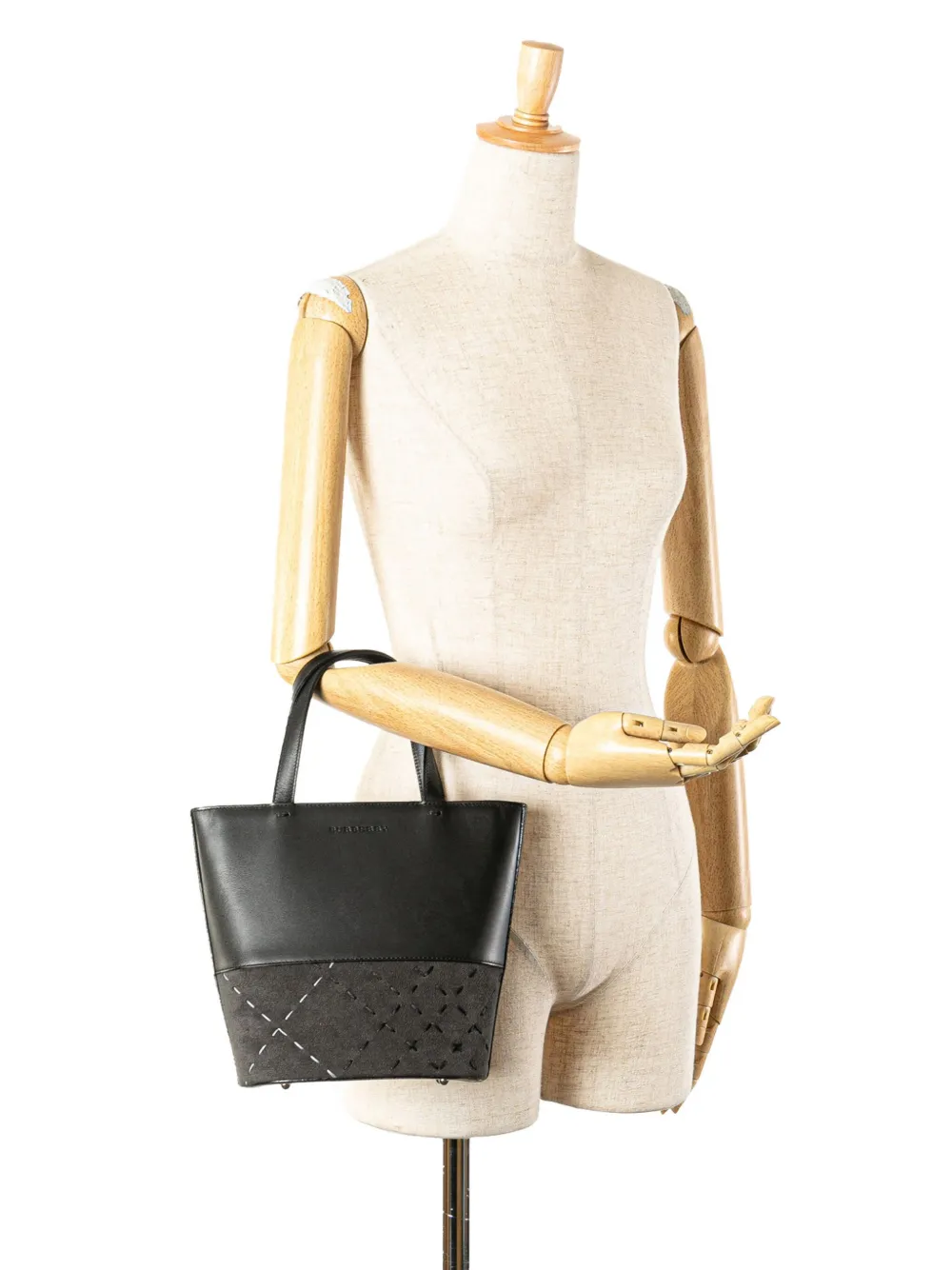 Burberry Pre-Owned 2000-2017 Calfskin and Suede tote bag | Pre-Owned | Image 2