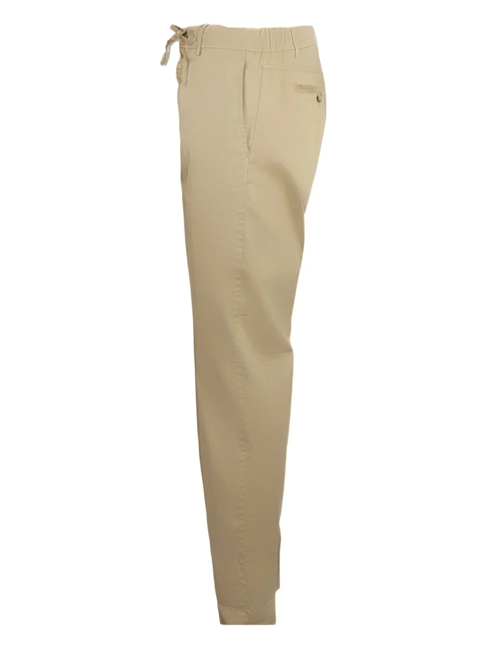 Canali drawstring cotton trousers Beige
