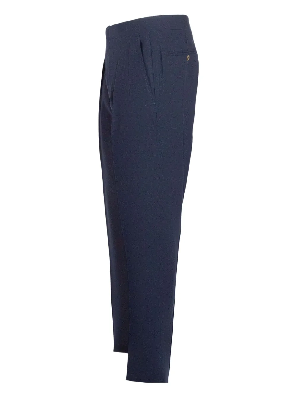 Canali pleated concealed-fastening trousers Blauw