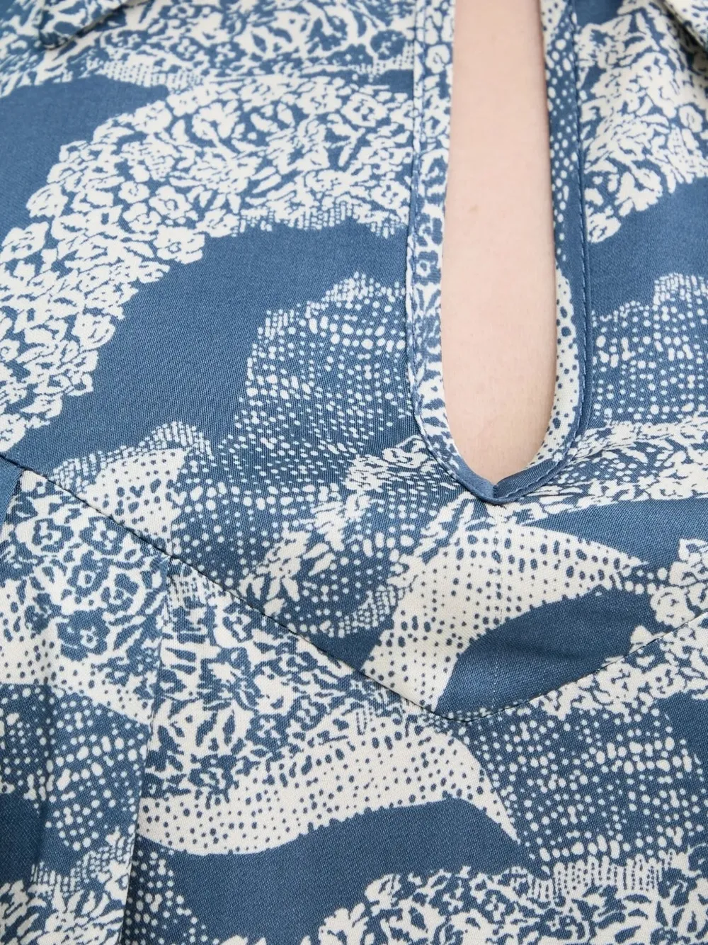 Bruuns Bazaar Abstract-print Mini Dress In Blue