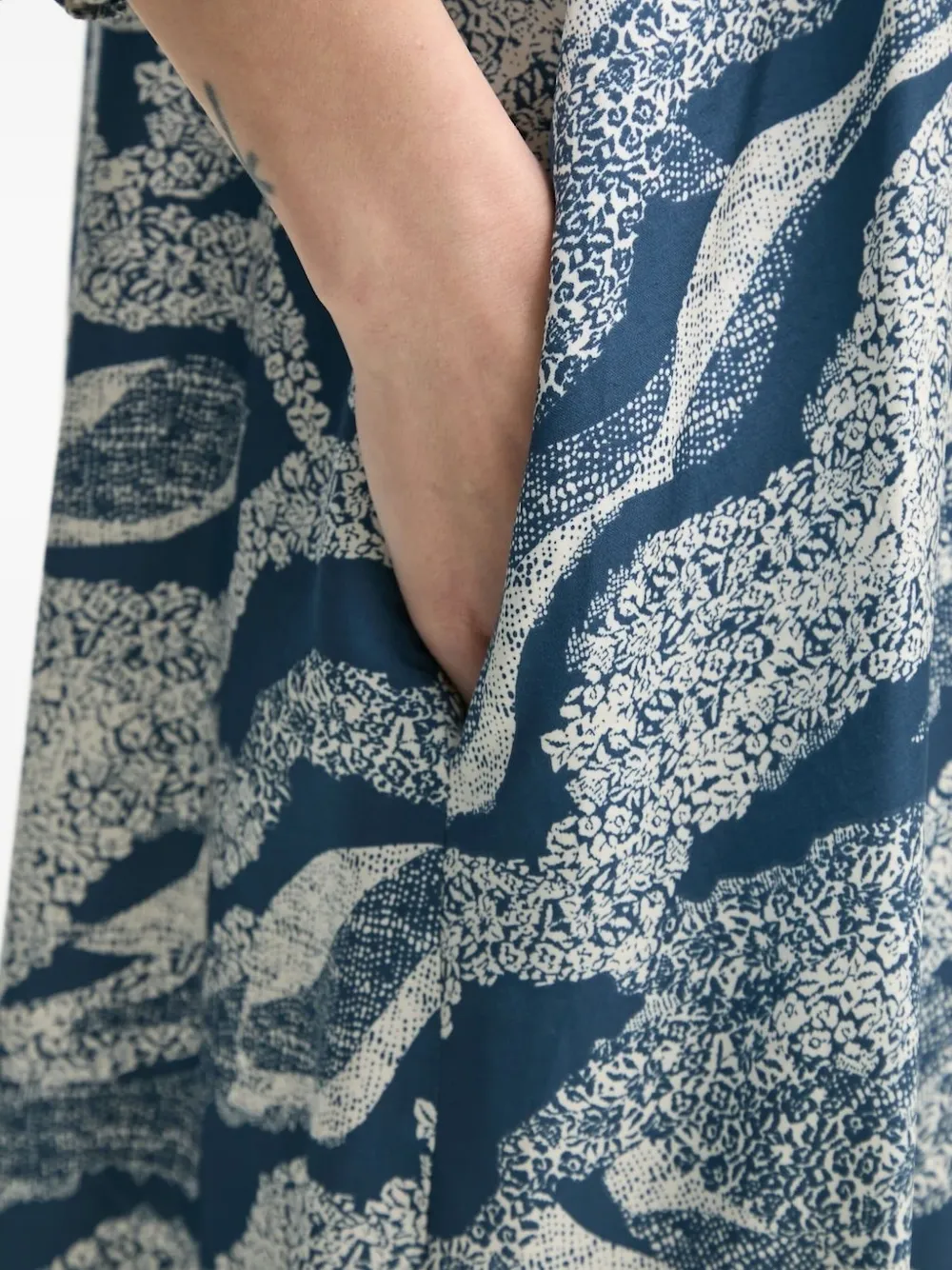 Bruuns Bazaar Abstract-print Mini Dress In Blue