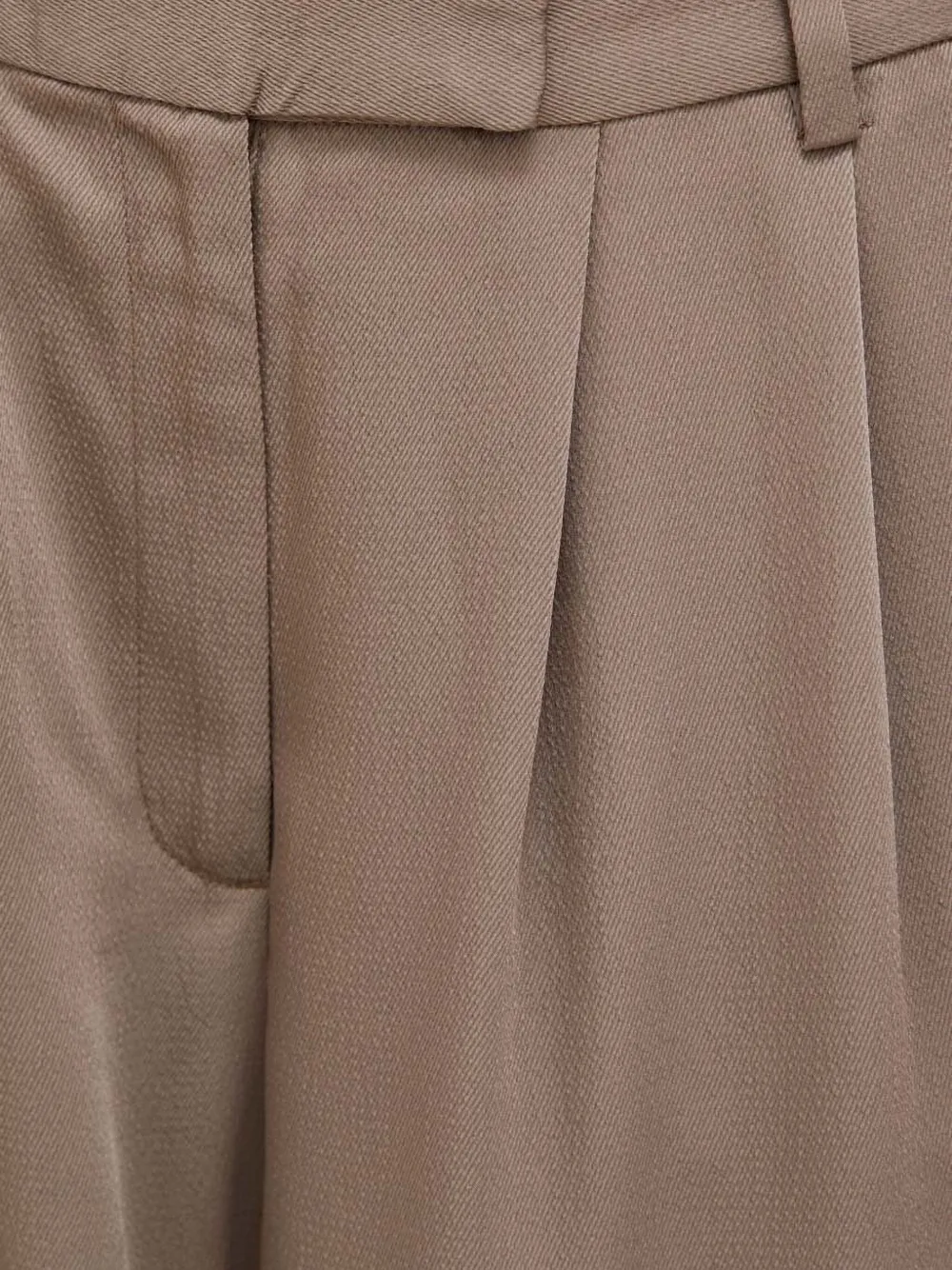 Bruuns Bazaar Pleated Wide-leg Trousers In Neutral