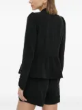 Bruuns Bazaar puff-sleeve peplum top - Black