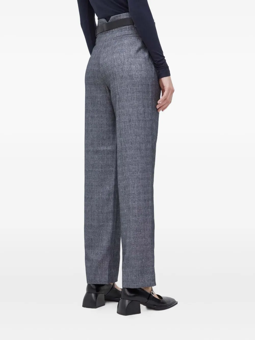 Bruuns Bazaar Pleated-front Straight Trousers In Black