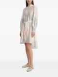 Bruuns Bazaar balloon-sleeve belted dress - Pink