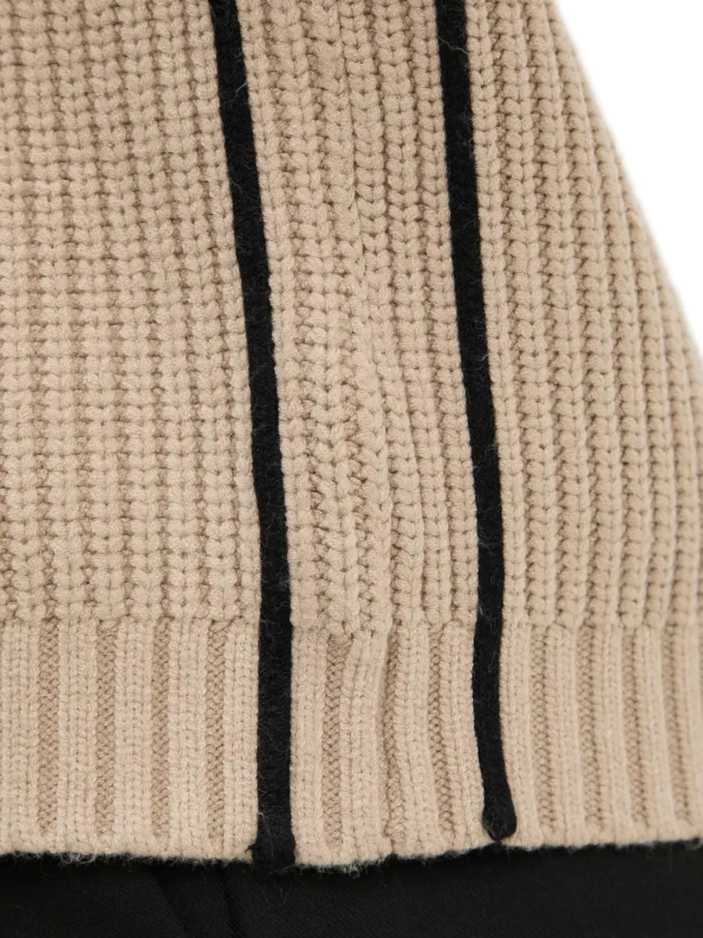 Bruuns Bazaar Ribgebreide trui Beige