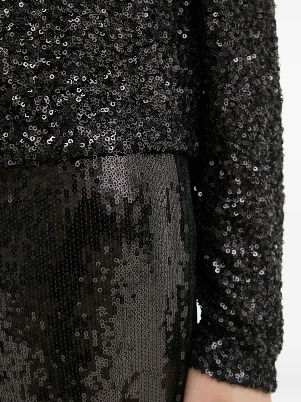 Bruuns Bazaar Embellished Long-sleeve Blouse In Black