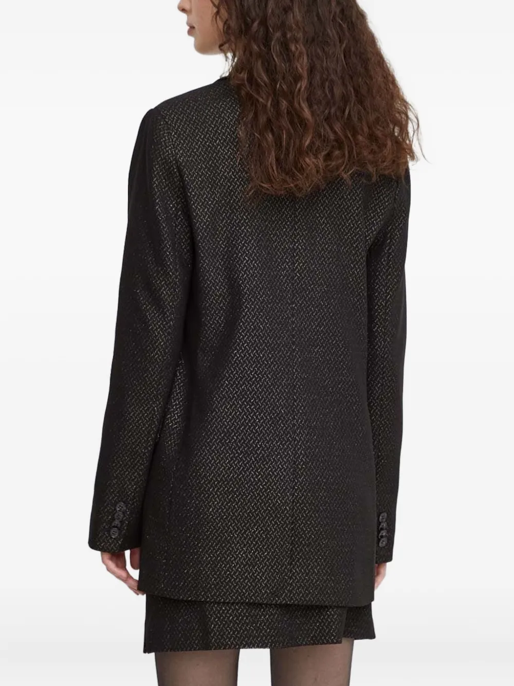 Bruuns Bazaar patterned blazer Zwart