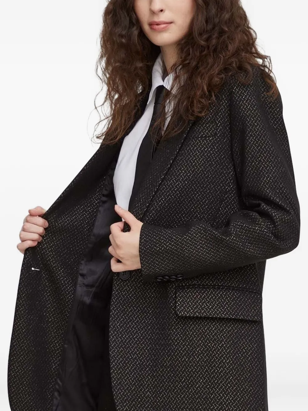 Bruuns Bazaar patterned blazer Zwart