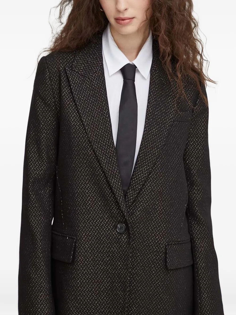 Bruuns Bazaar patterned blazer Zwart