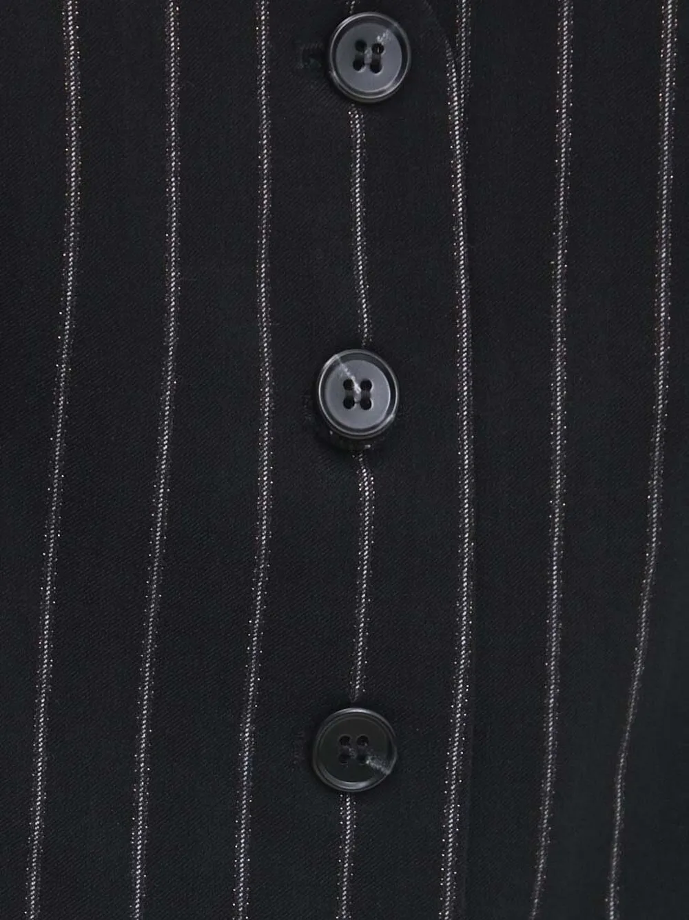 Bruuns Bazaar Pinstripe Buttoned Vest In Blue