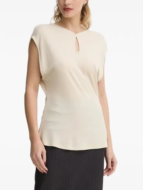 Bruuns Bazaar keyhole-neckline sleeveless top