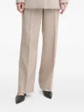 Bruuns Bazaar herringbone gold-button trousers - Neutrals