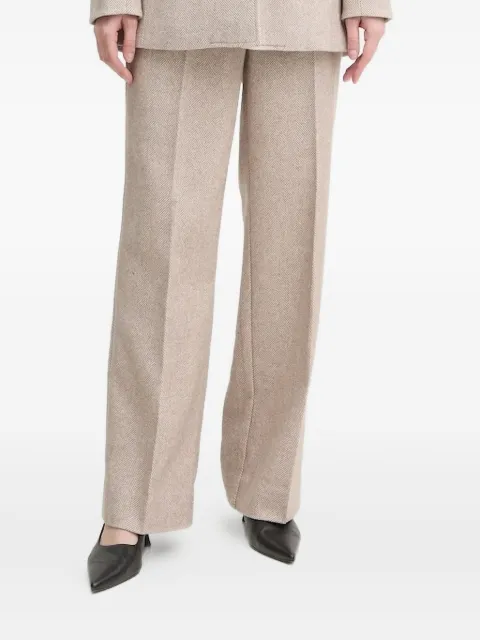 Bruuns Bazaar herringbone gold-button trousers