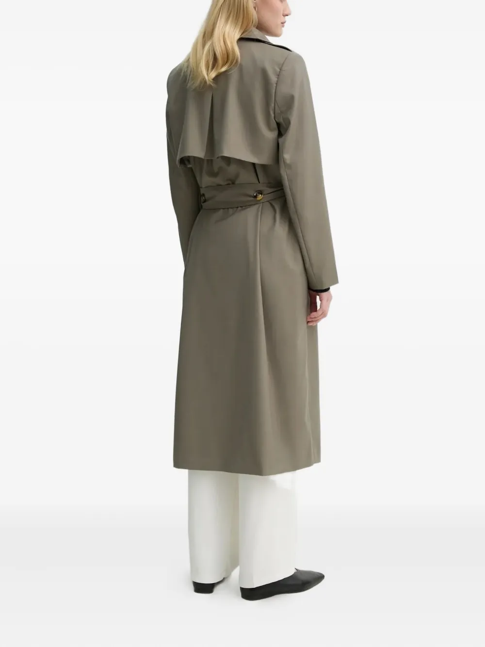 Bruuns Bazaar double-breasted belted trench coat | Trench Coats & Raincoats | Image 2