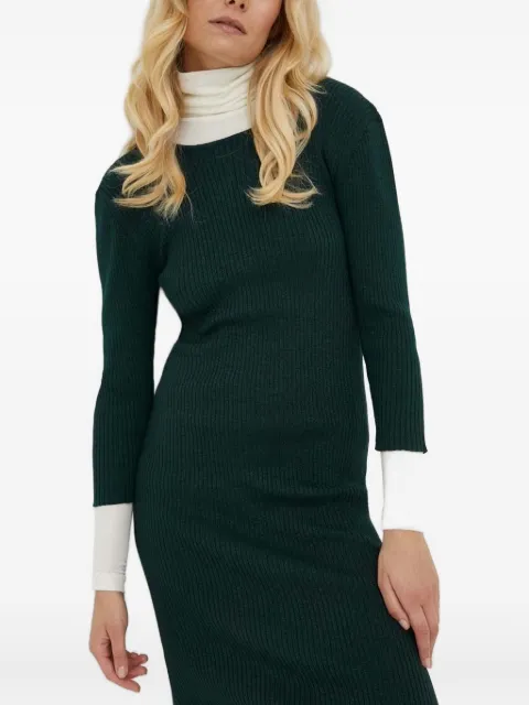 Bruuns Bazaar ribbed side-split midi dress