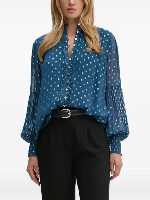 Bruuns Bazaar balloon-sleeve shirt
