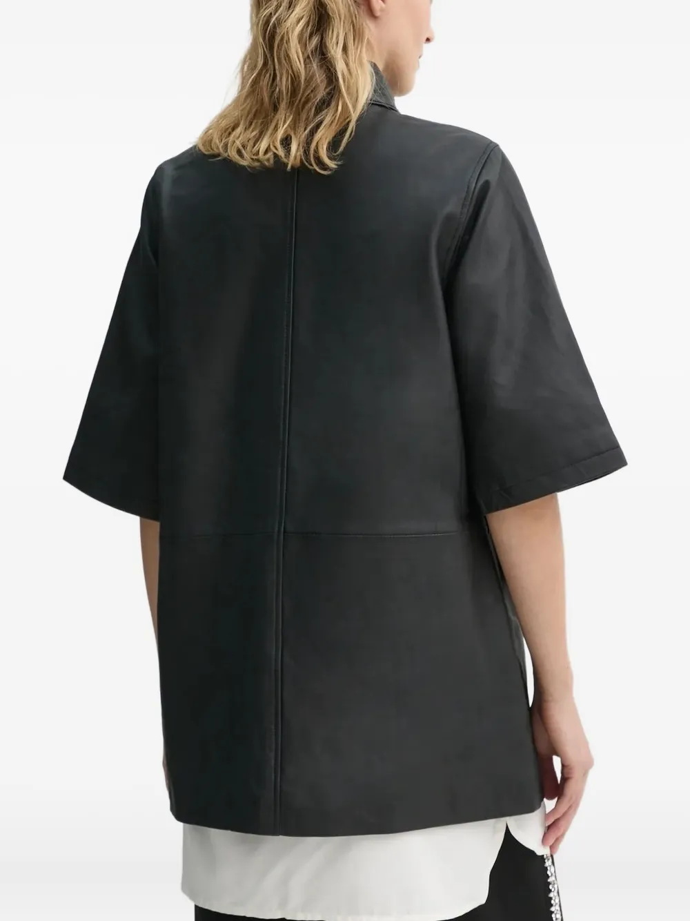 Bruuns Bazaar Shirtjack met korte mouwen Zwart