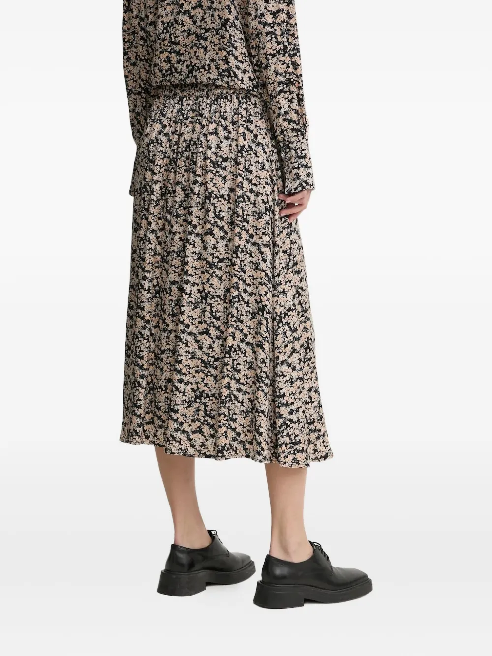 Bruuns Bazaar Floretbbamattas Midi Skirt In Neutral