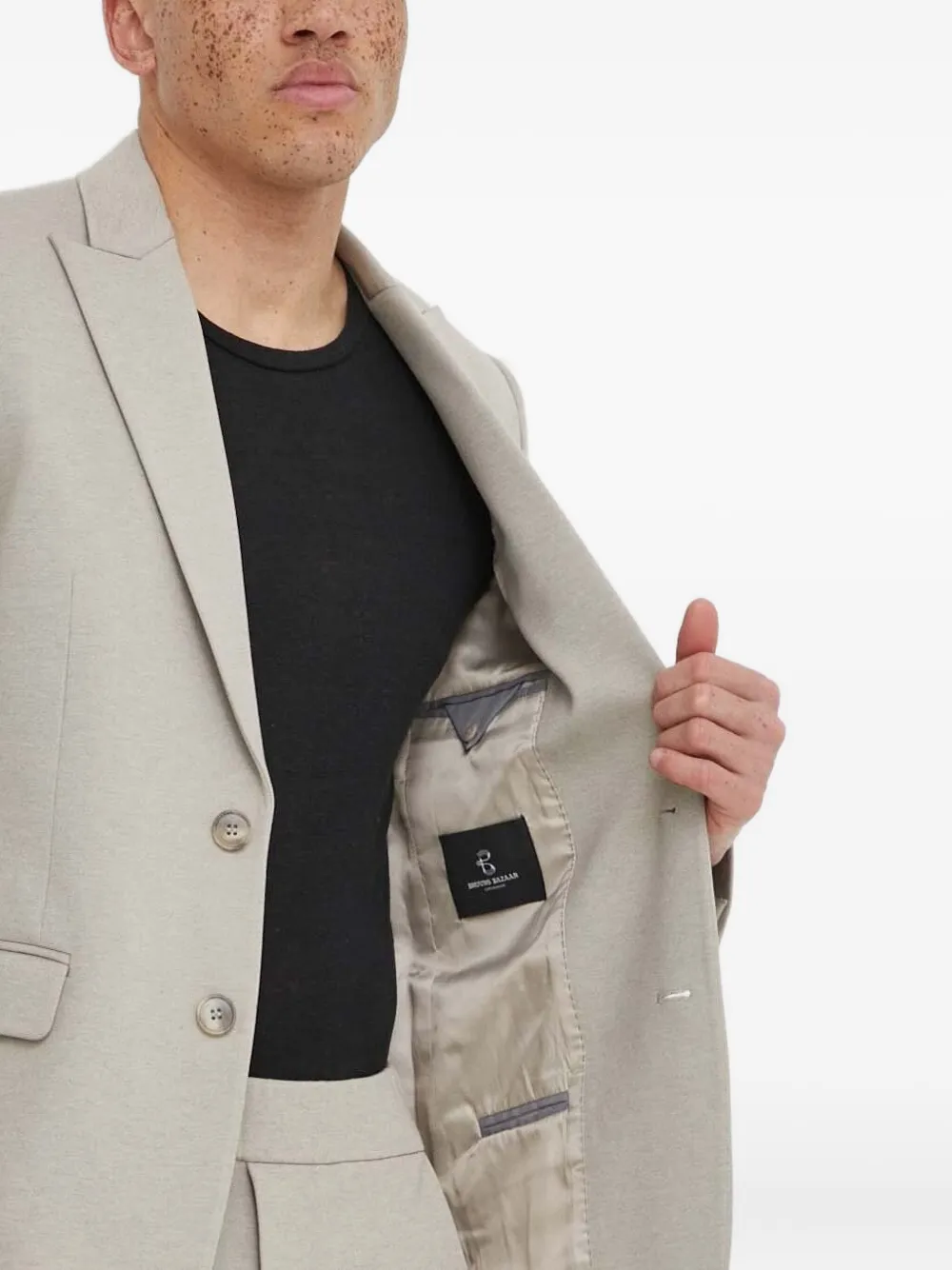 Bruuns Bazaar LayBBFranco colbert met twee knopen Beige