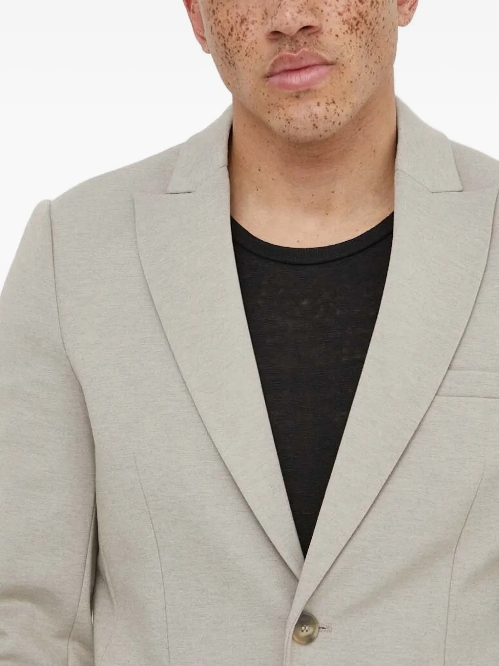 Bruuns Bazaar LayBBFranco colbert met twee knopen Beige