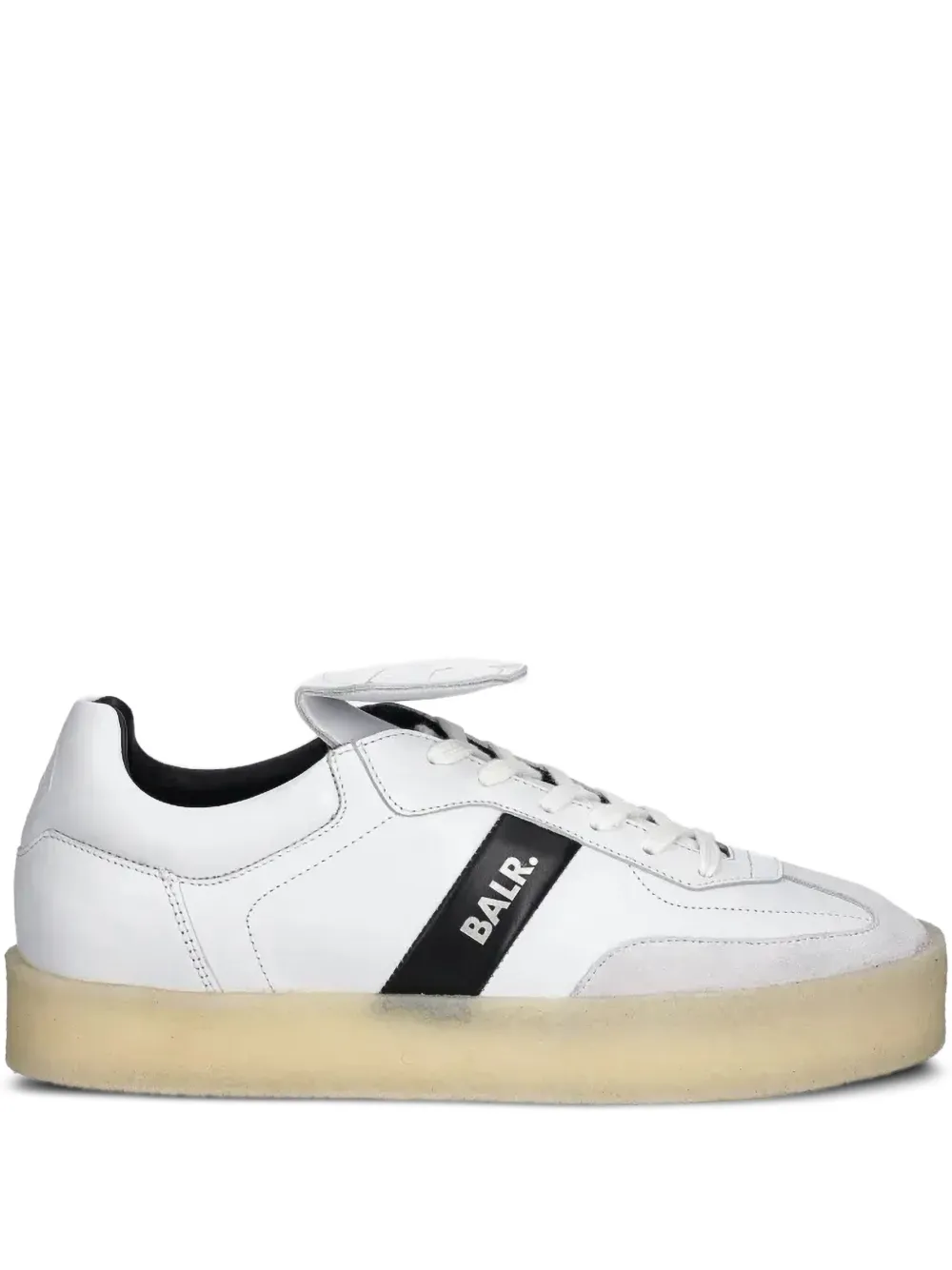 BALR. GOTG leren sneakers met vlakken Wit