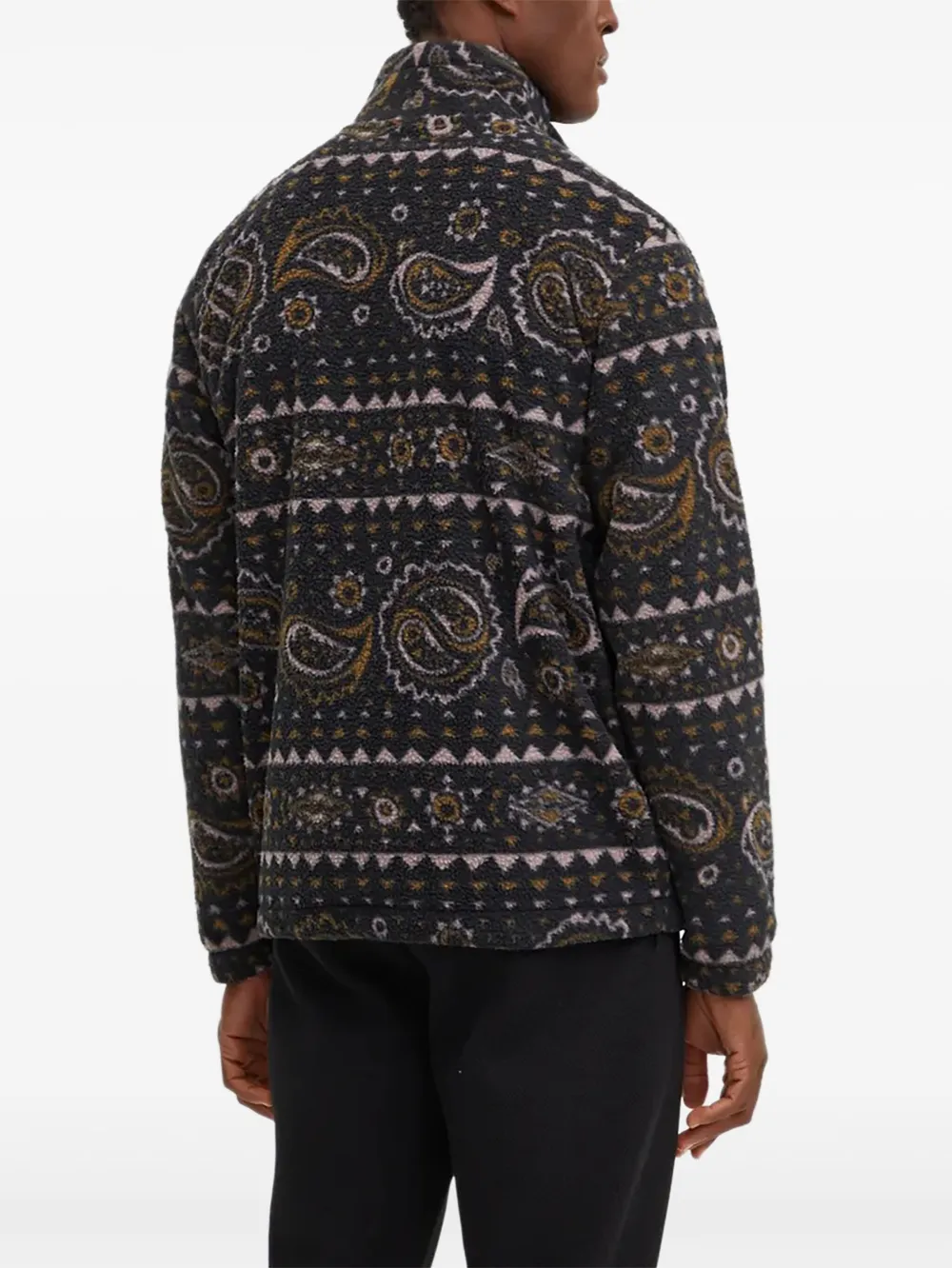 Billabong paisley-pattern fleece zip-up sweatshirt | Sweatshirts | Image 2