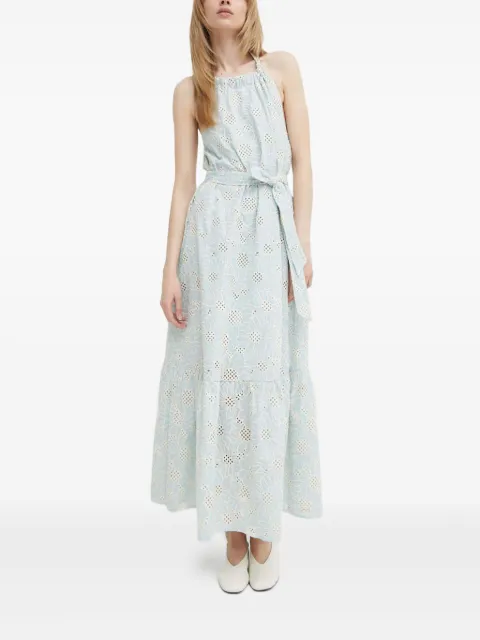 Bruuns Bazaar Woodbine BB Kaia eyelet-embroidered halter-neck maxi dress