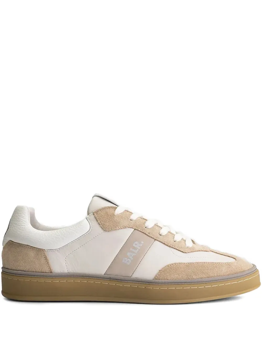 BALR. London Classic leren suède sneakers Beige