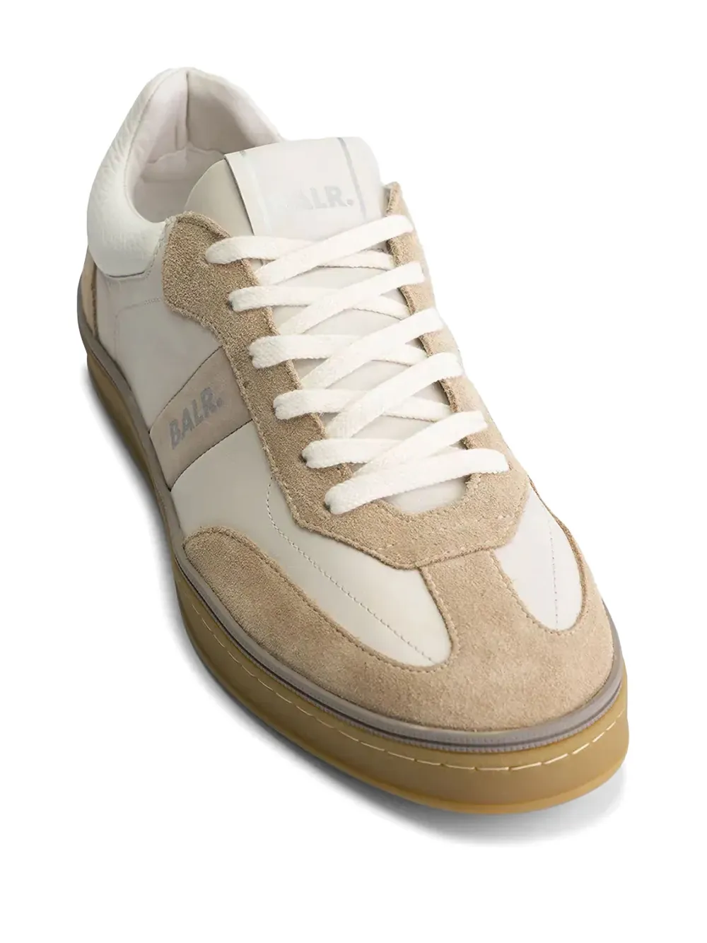 BALR. London Classic leren suède sneakers Beige