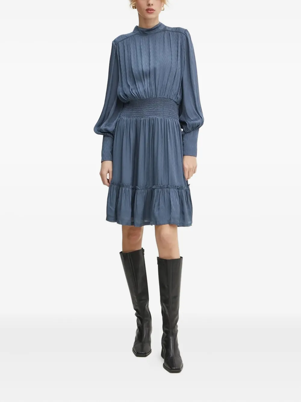 Bruuns Bazaar Alder Berry jurk Blauw