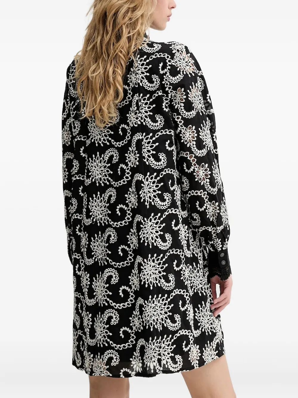 Bruuns Bazaar embroidered lace-trimmed mini dress | Day Dresses | Image 2
