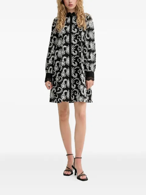 Bruuns Bazaar embroidered lace-trimmed mini dress