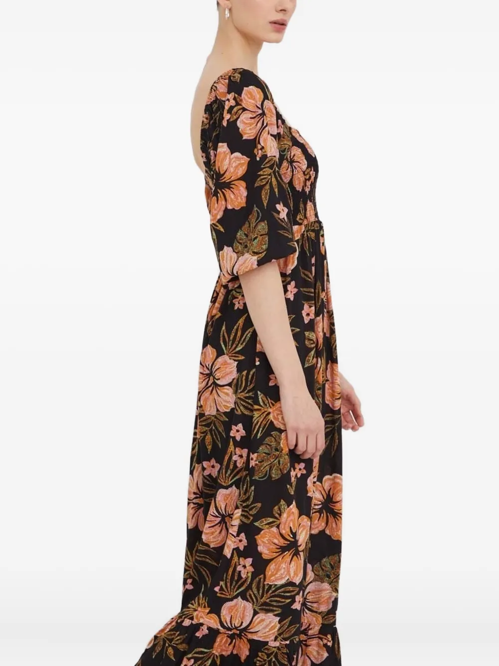 Billabong Full Bloom maxi-jurk met bloemenprint Zwart