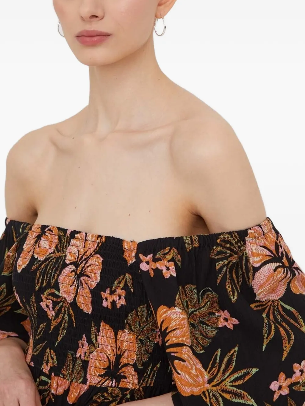 Billabong Full Bloom maxi-jurk met bloemenprint Zwart